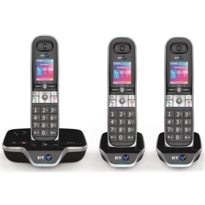 British Telecom 8602 Dect Triple Cordless Telephone (set 3 each)